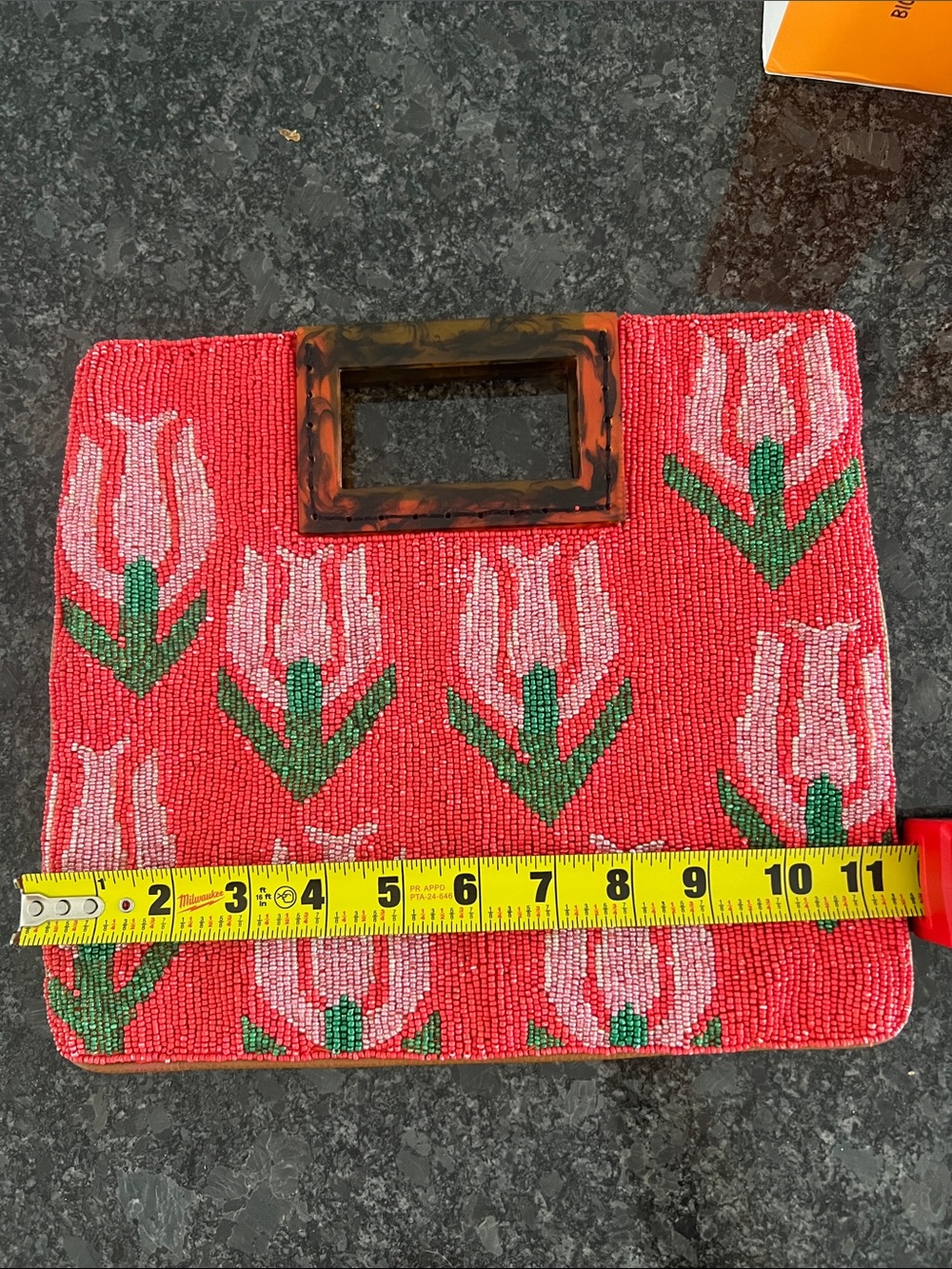 Anthropologie Annabel Beaded Tulip Clutch 🌷 - Picture 5 of 5